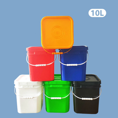 乾燥した商品のパッキングの液体の貯蔵のための 10L 正方形の HDPE のプラスチック容器