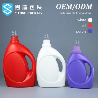 2L 3L 5L液体洗濯洗剤ボトル空の洗剤ボトルクラウンキャップ付きジャグドラム