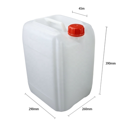 口径47mmの白い四角のHDPEのプラスチック水漕20 Ltr 450g