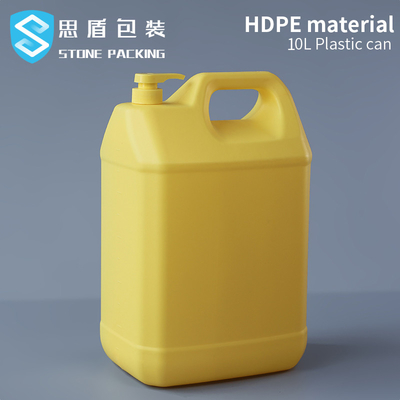 ポンプ210gを搭載する黄色い洗浄力があるプラスチック1ガロンの化学容器