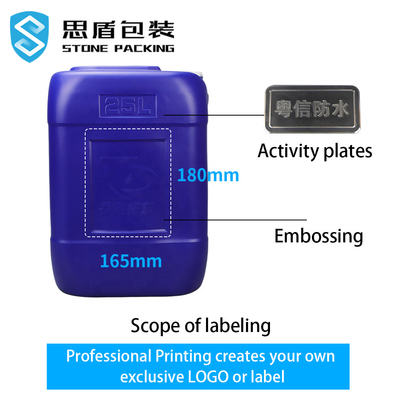 ハンドル360*300*410mmが付いている1.5KG化学青い30lプラスチック ドラム