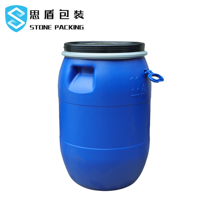 円形のプラスチックHDPE 100%の120l青い化学バレルの開いた上