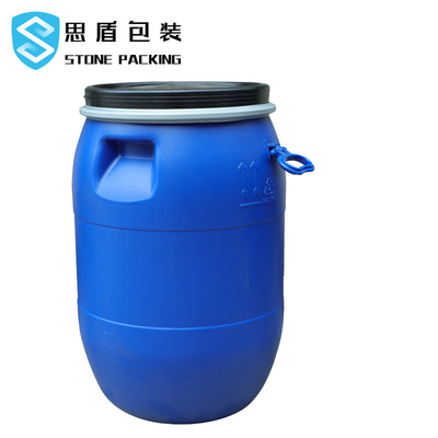 円形のプラスチックHDPE 100%の120l青い化学バレルの開いた上