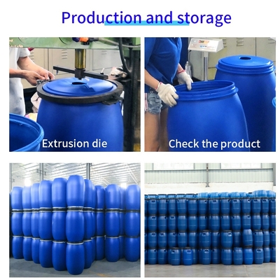 強い密封のHDPE PPはプラスチック化学容器150Lのプラスチック バレルに金属をかぶせる
