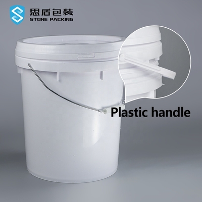 Dia 26.7cmのふた1000gが付いている円形のプラスチック20リットルのペンキのバケツ