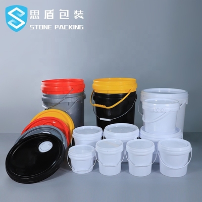 1.1mmの厚さ5ガロンのハンドル10L 18L 20Lが付いているプラスチック ペンキのバケツ