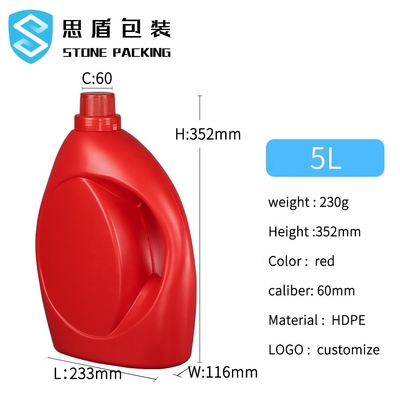 2L 3L 5Lの液体の空の洗浄力があるびんの口径60mm OEM ODM