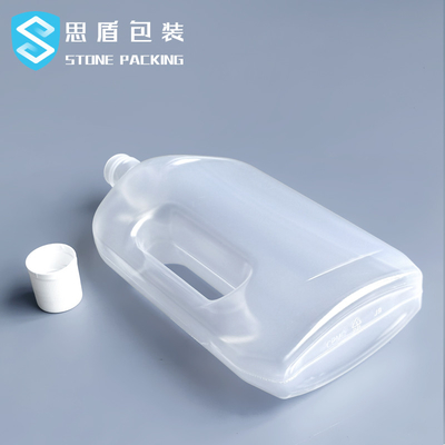 ハンドルが付いている口径30mmの半透明な750mlプラスチックびん