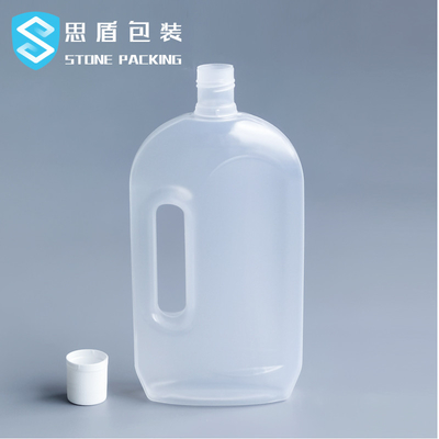 ハンドルが付いている口径30mmの半透明な750mlプラスチックびん