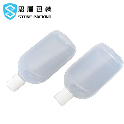 ねじ帽子45gが付いている無光沢の半透明な500mlシャンプーのびん