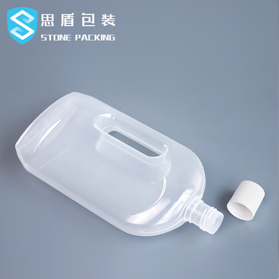 ハンドルが付いている半透明な1.2Lプラスチックびん