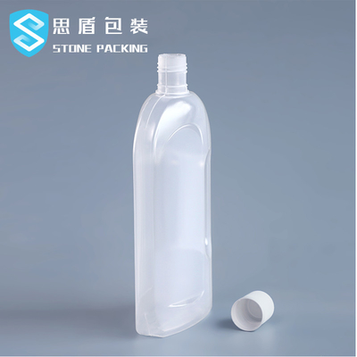 ハンドルが付いている半透明な1.2Lプラスチックびん