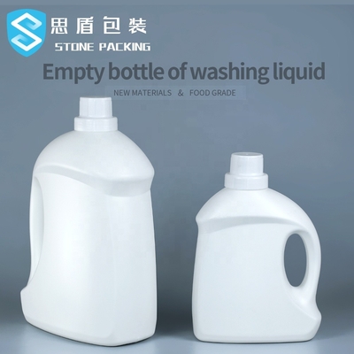 60mmねじ帽子のHDPEの空の洗濯洗剤は2kg 5kgをびん詰めにする