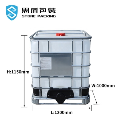 HDPEの金属の化学正方形タンク重量1000のLtrの風袋56kg