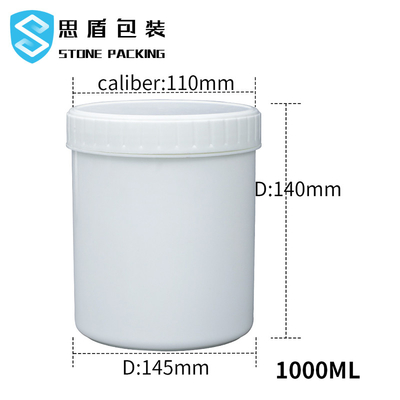 ねじふたOEM ODMが付いている白く黒い12*140mmの1Lプラスチック瓶